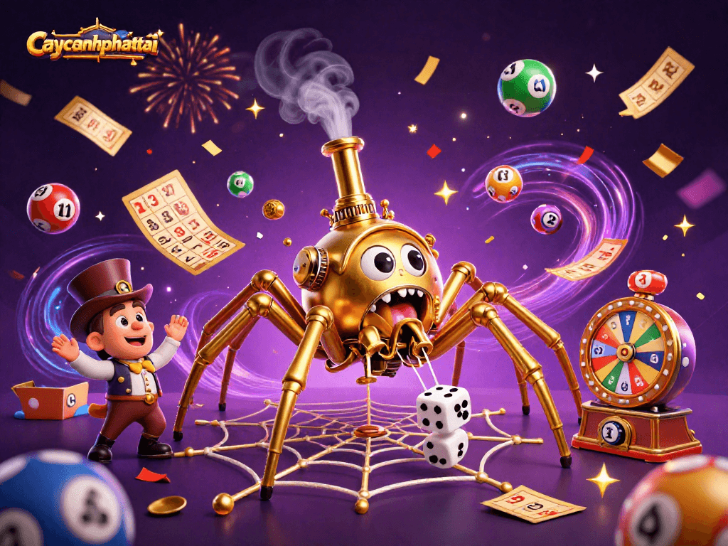 Engage in thrilling gameplay at caycanhphattai with a vibrant 3D illustration of exciting game features.