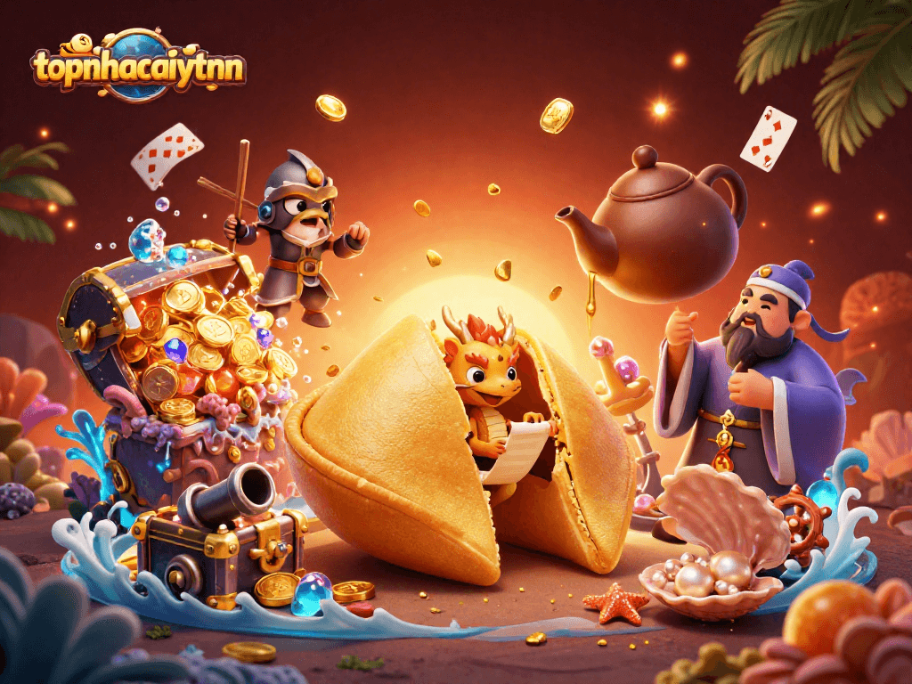 Experience thrilling moments in gambling with topnhacaiuytinn's vibrant 3D casino illustration.
