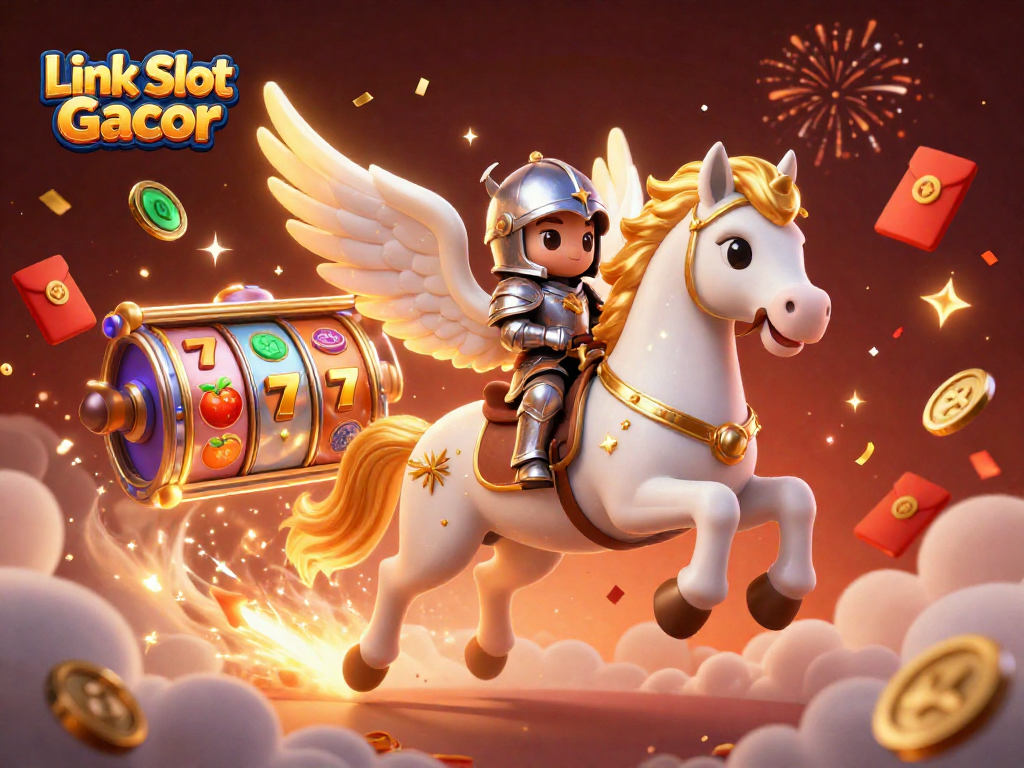 Play exciting slot games with Link Slot Gacor, capturing the thrill of wins amidst 3D magical elements.