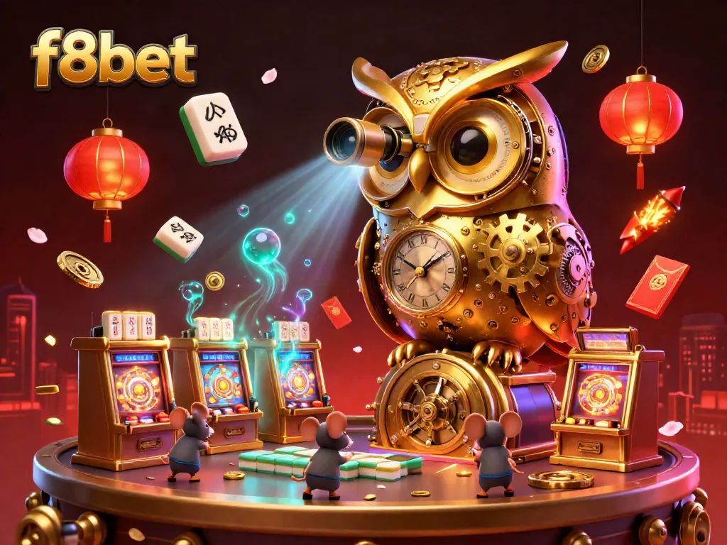 Engage in thrilling gameplay at f8bet with vibrant characters and casino elements in a dynamic scene.