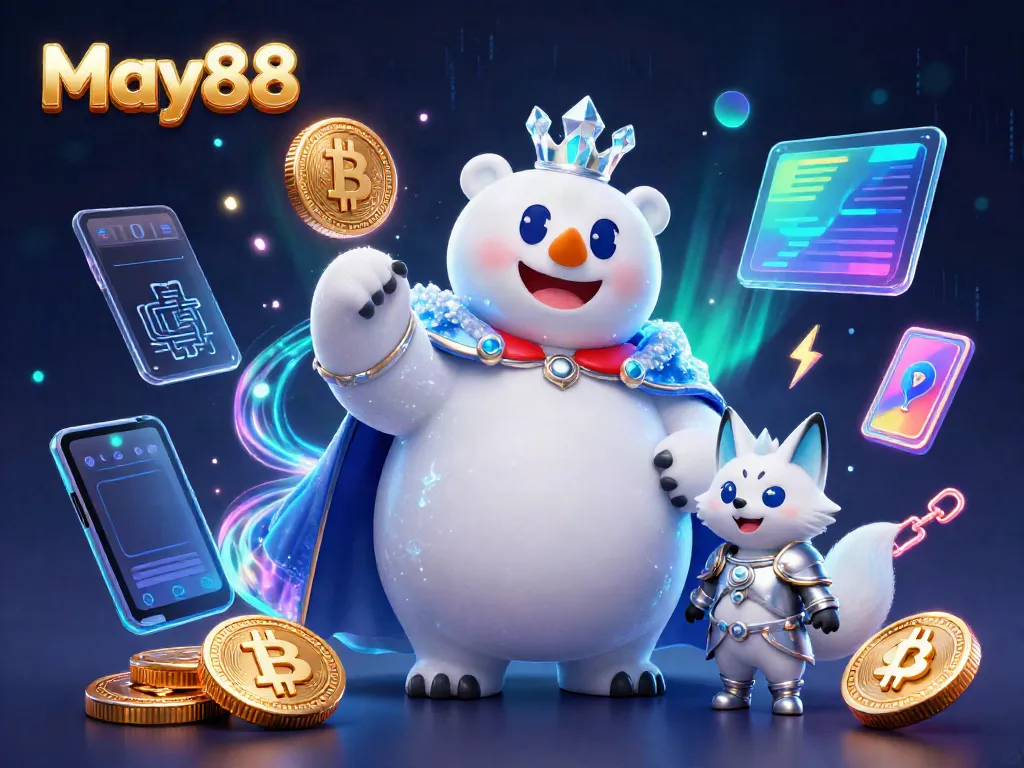Experience the excitement of May88 with a thrilling 3D casino scene featuring rich graphics and gaming elements.