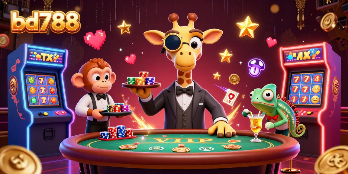 Engage in high-stakes excitement with bd788 as a high-roller giraffe plays poker