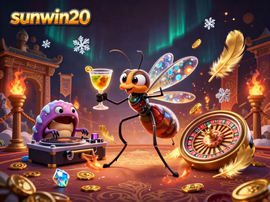 Experience thrilling action with sunwin20's vibrant casino scene featuring animated characters and rich game elements.