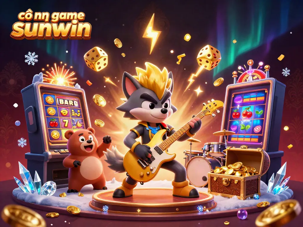 Experience entertainment at cổng game sunwin with dynamic characters and casino elements.