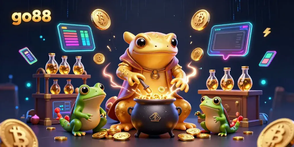 Experience thrilling gameplay at go88 with magical alchemy in a vibrant casino environment.