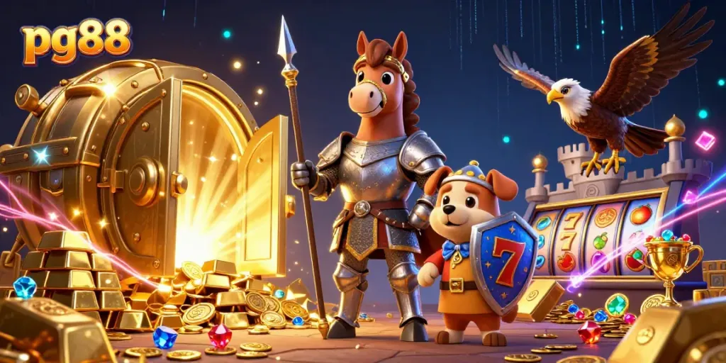 Experience thrilling wins at pg88 with captivating slot machine action and dazzling treasures.