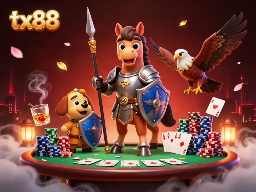 Experience thrilling gameplay at tx88 with medieval knights and poker action.