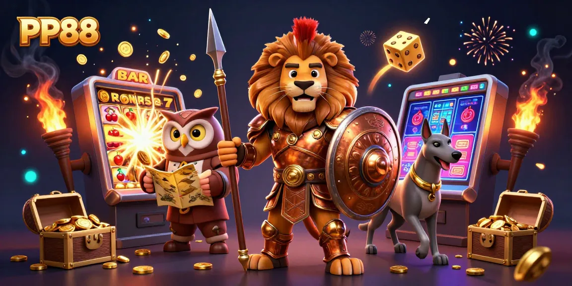 Engage with PP88's thrilling casino games featuring vibrant animations and jackpot excitement.