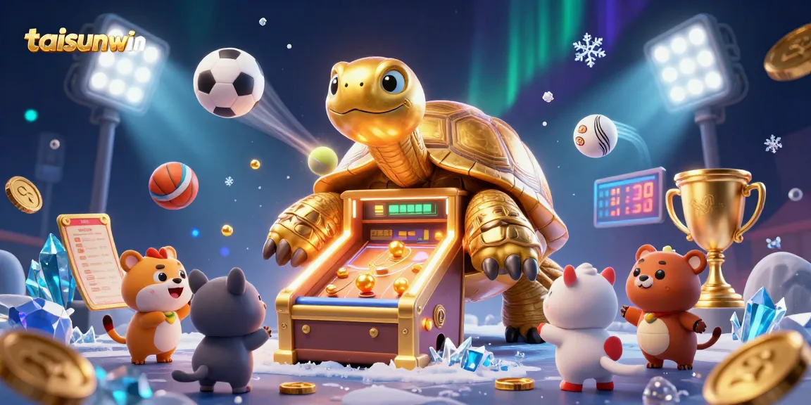 Engage with taisunwin's vibrant slots and casino experience through a stunning 3D illustration.