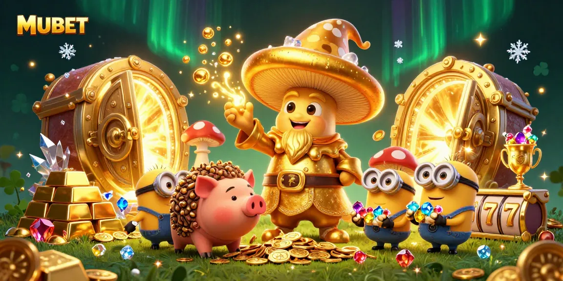 MUBET activates excitement with a golden wizard and treasure-filled casino adventure