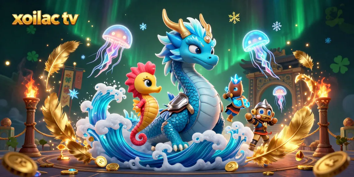 Experience thrilling betting with xoilac tv's immersive aquatic adventure featuring a radiant water dragon.