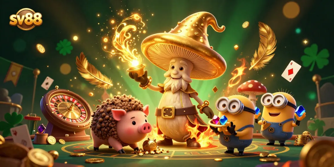 Engage in thrilling live casino action with sv88, featuring magic and treasure in a vibrant setting.